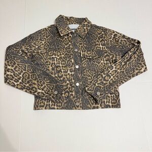 RSQ Animal Print Jacket - Tan and Black